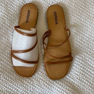 Brown strap sandals